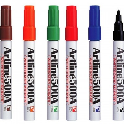 Bút lông bảng mực đậm nét 2mm Artline EK-500 màu cam